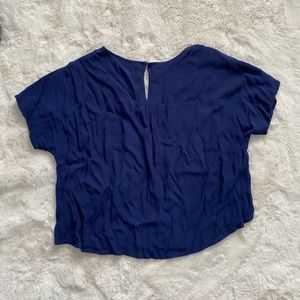 Madewell Navy Lightspun Rhyme Top Womens Small